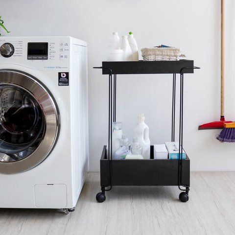 Carrinho de Bebidas Decorativo Retangular 2 Andares