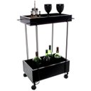 Ver imagem 4 de Carrinho de Bebidas Decorativo Retangular 2 Andares