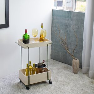 Carrinho de Bebidas Decorativo Retangular 2 Andares