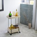 Ver imagem 1 de Carrinho de Bebidas Decorativo Retangular 2 Andares