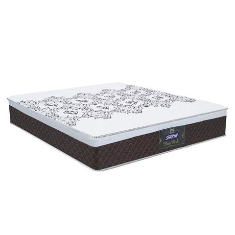 Colchão Box Casal Queen Size 158cm Molas Ensacadas Soft Pillow New York Marrom - Gazin