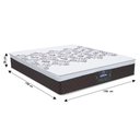Ver imagem 4 de Colchão Box Casal Queen Size 158cm Molas Ensacadas Soft Pillow New York Marrom - Gazin