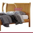Ver mais imagens de Conjunto Quarto de Casal Cama Queen 160cm e Cômoda Rattan 5 Gavetas com Sapateira