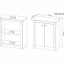 Ver imagem 2 de Armário para Escritório Baixo 60cm 2 Portas Me4103 Tecno Móbili