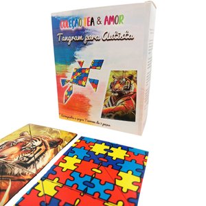 Tangram Jogo Terapêutico para Crianças Divertido em Mdf