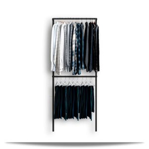 Arara de parede - 1,00m Smart black