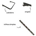 Ver imagem 3 de Arara de parede - 1,00m Smart black