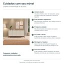 Ver imagem 4 de Buffet Arco 188 cm Porta Lisa Incolar Luna