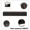 Rack com Painel Ripado Suspenso para Tv até 70 Polegadas 2 Portas Grécia 180cm - 2