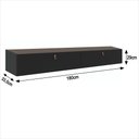 Ver imagem 4 de Rack com Painel Ripado Suspenso para Tv até 70 Polegadas 2 Portas Grécia 180cm