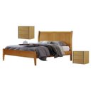 Ver imagem 1 de Conjunto Quarto de Casal Cama Queen 160cm e 2 Mesas de Cabeceira 3 Gavetas com Sapateira