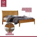 Ver imagem 6 de Conjunto Quarto de Casal Cama Queen 160cm e 2 Mesas de Cabeceira 3 Gavetas com Sapateira