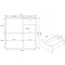 Ver imagem 3 de Bancada de Banheiro Suspenso Bn3605 1 Porta 1 Gaveta Cor Amêndoa - Tecno Mobili