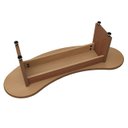 Ver imagem 3 de Banco Curvo Orgânico Kit 3 em Mdf Design Sofisticado Sala Varanda