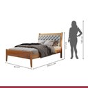 Ver imagem 4 de Conjunto Quarto de Solteiro Cama Vivare e Mesa de Cabeceira 2 Gavetas