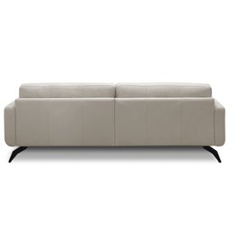 Sofá 3 Lugares para Sala Living 240cm Vults L08 Couro Off - Mpozenato - 4