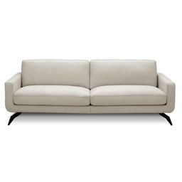 Sofá 3 Lugares para Sala Living 240cm Vults L08 Couro Off - Mpozenato - 2