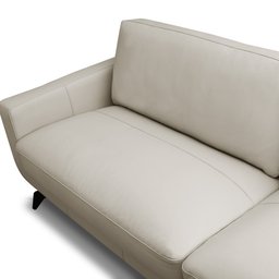Sofá 3 Lugares para Sala Living 240cm Vults L08 Couro Off - Mpozenato - 5