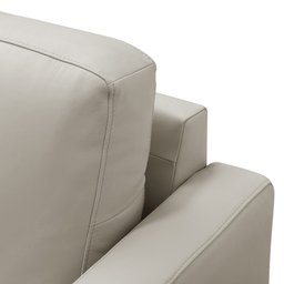 Sofá 3 Lugares para Sala Living 240cm Vults L08 Couro Off - Mpozenato - 6