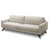 Sofá 3 Lugares para Sala Living 240cm Vults L08 Couro Off - Mpozenato - 1