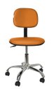 Ver imagem 2 de Cadeira Secretaria Giratoria Bolt CR - Couro Sintetico Corano - Laranja