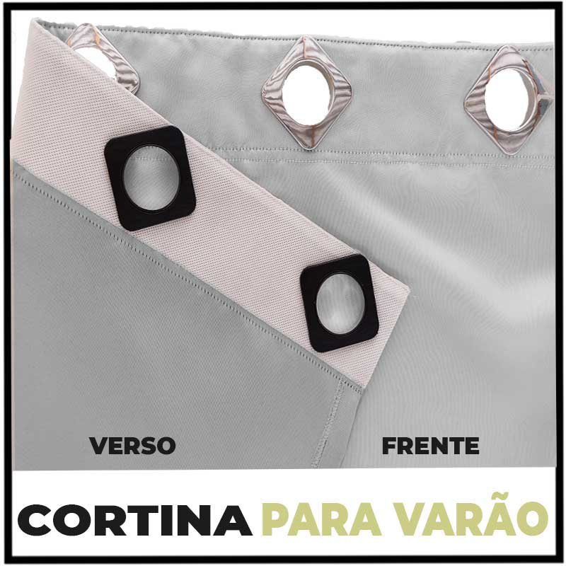 cortina blackout quarto corta luz 6,00 x 2,40 Ana branco - 5