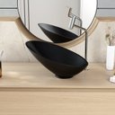 Ver imagem 6 de Cuba de Apoio Meia Lua BM38 38,5x38,5cm Lapimat Preto/Matte Fosca Compace