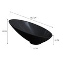 Ver imagem 3 de Cuba de Apoio Meia Lua BM38 38,5x38,5cm Lapimat Preto/Matte Fosca Compace