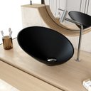 Ver imagem 1 de Cuba de Apoio Meia Lua BM38 38,5x38,5cm Lapimat Preto/Matte Fosca Compace