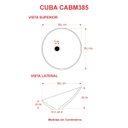 Ver imagem 4 de Cuba de Apoio Meia Lua Bm38 38,5x38,5cm Lapimat