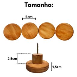 Cabideiro / Gancho de Parede (kit com 4 Peças Caramelo) - 3