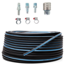 Kit 10 mts Mangueira 1/4 Conexões Pneumática Compressor 300 Psi - 1