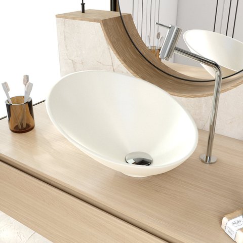 Cuba de Apoio Meia Lua Bm38 38,5x38,5cm Lapimat