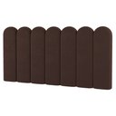 Ver imagem 3 de Painel Cabeceira Cama Box Casal King Size Lana 195cm Suede Marrom - Abmaza