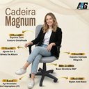 Ver imagem 7 de Cadeira Escritório Ergonômica Cinza-claro Giratória Office Executiva Giratória C/rodinha Confortável