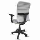 Ver imagem 6 de Cadeira Escritório Ergonômica Cinza-claro Giratória Office Executiva Giratória C/rodinha Confortável