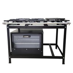 Fogão 4 Bocas Cefaz com Forno e Chapa Linha Gold Alta Pressão CFZG-128C - 1