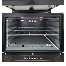 Fogão 4 Bocas Cefaz com Forno e Chapa Linha Gold Alta Pressão CFZG-128C - 5