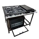 Ver imagem 3 de Fogão 4 Bocas Cefaz com Forno e Chapa Linha Gold Alta Pressão CFZG-128C