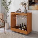 Ver imagem 1 de Carrinho Bar Adega para Sala de Jantar 81x80cm Duna