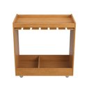 Ver imagem 6 de Carrinho Bar Adega para Sala de Jantar 81x80cm Duna