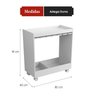 Carrinho Bar Adega para Sala de Jantar 81x80cm Duna - 3
