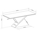 Ver imagem 4 de Mesa de Jantar 8 Lugares Retangular Tampo de Vidro e Mdf Noble