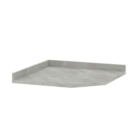 Tampo para Balcão Canto Diagonal 74cm Classic Luciane Móveis Concreto