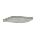Ver imagem 1 de Tampo para Balcão Canto Diagonal 74cm Classic Luciane Móveis Concreto