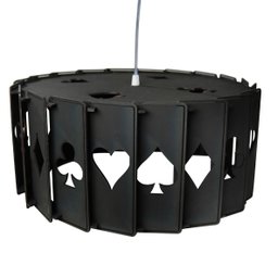 Exclusivo Pendente Luminaria Sala Poker Poquer Baralho Mdf - 2