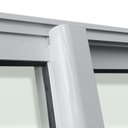 Ver imagem 4 de Porta de Correr com Travessas 4 Folhas Moveis 210 X 200 Elite com Fechadura Tetra Vidro Liso