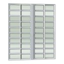 Ver imagem 3 de Porta de Correr com Travessas 4 Folhas Moveis 210 X 200 Elite com Fechadura Tetra Vidro Liso