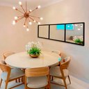 Ver imagem 1 de Módulo Espelho Decorativo - Kit 03 de 50x50cm Empório do Adesivo Moldura Preta