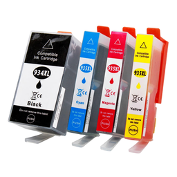 Kit 4 Cores Cartucho de Tinta Compatível 934xl 935xl para Hp Officejet Pro 6230 6830 - 4